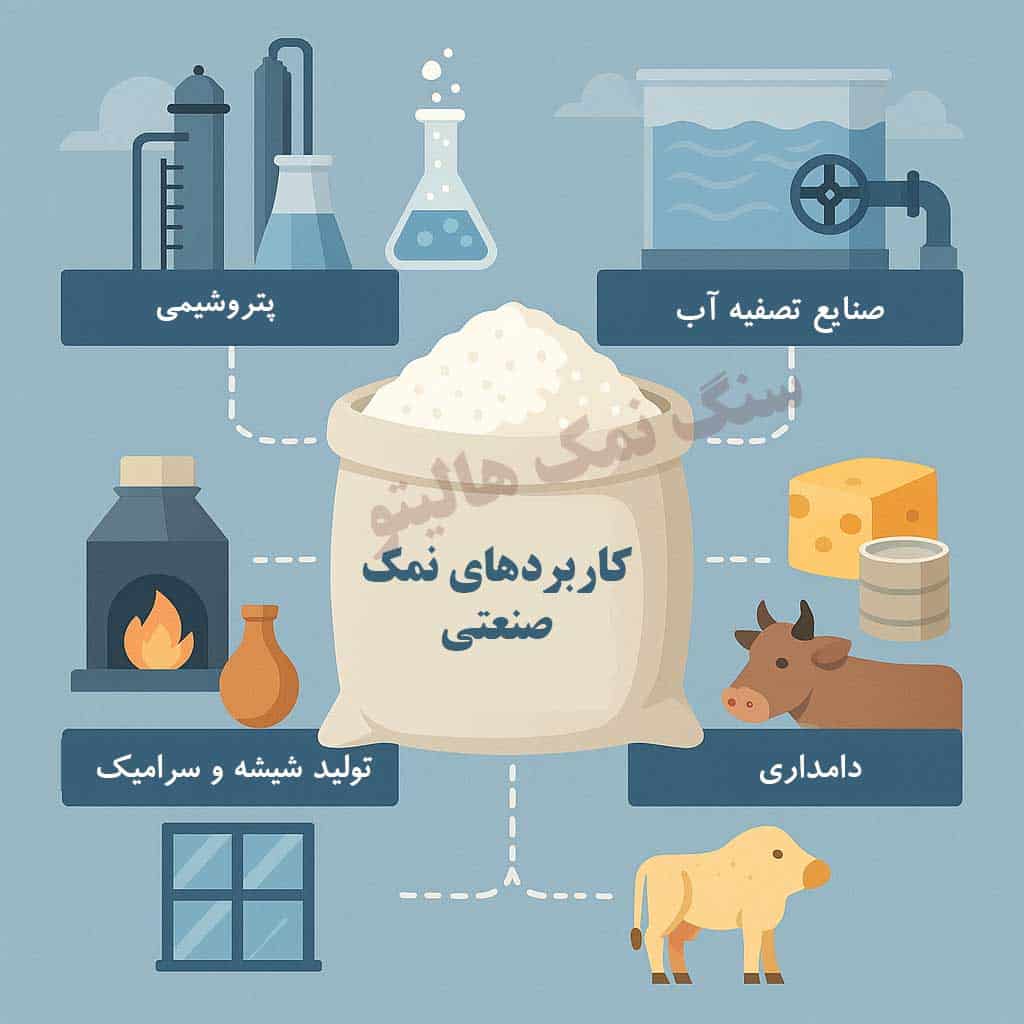 صادرات نمک صنعتی